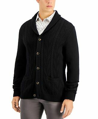 Tasso Elba Men’s Chunky Shawl-Collar Cardigan Sweater, S - Hatolna Shop