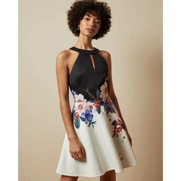 Ted Baker Tildda Jamboree Floral Skater Dress, Size 4 - Hatolna Shop