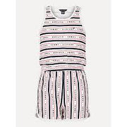 Tommy Big Kids' Logo Tape Romper, 6T - Hatolna Shop