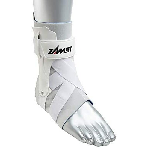 Zamst A2-DX Right Ankle Injuries/Prevention White Small Brace with Strong Support, Right, M - Hatolna Shop